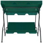 Vidaxl balancelle de jardin vert 170 x 110 x 153 cm tissu