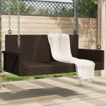 Vidaxl balancelle marron 119x56x48 cm rsine tresse