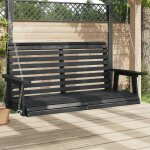 Vidaxl banc de balan�oire de jardin cha�nes en m�tal bois massif sapin