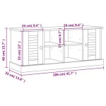 Vidaxl banc a chaussures vigo 106x35x40 cm bois massif de pin