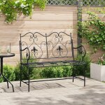 Vidaxl banc extérieur noir métal standard robuste banc d'extérieur Vidaxl banc extérieur noir métal standard robuste banc d'extérieur