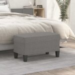 Vidaxl banc gris fonc 70x35x41 cm tissu