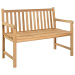 Vidaxl banc de jardin 114 cm bois de teck solide Vidaxl banc de jardin 114 cm bois de teck solide