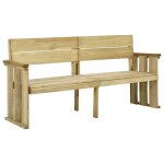 Vidaxl banc de jardin 172 cm bois de pin imprgn