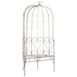 Vidaxl banc de jardin 95 cm fer marron antique
