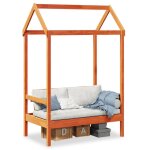 Vidaxl banc avec toit cire marron 117, 5x70x176, 5 cm bois de pin massif Vidaxl banc avec toit cire marron 117, 5x70x176, 5 cm bois de pin massif