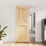 Vidaxl banc de travail noir 180x50x80 cm bois de pin massif