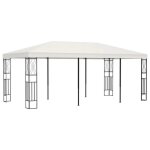 Vidaxl belvédère 3x6 m crème tissu Vidaxl belvédère 3x6 m crème tissu