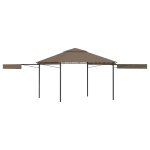 Vidaxl belv�d�re et double toits etentus 3x3x2, 75 m taupe 180g / m