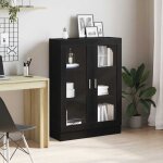 Vidaxl biblioth�que ch�ne noir 82, 5x30, 5x115 cm bois d'ing�nierie
