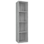 Vidaxl bibliothque / meuble tv sonoma gris 36x30x143 cm