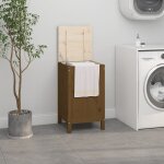 Vidaxl bo?te ¿¿ linge marron miel 44x44x76 cm bois massif de pin Vidaxl bo?te ¿¿ linge marron miel 44x44x76 cm bois massif de pin