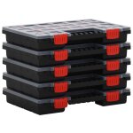 Vidaxl boîtes d'assortiment 5 pcs 34, 5x25x5 cm polypropylène Vidaxl boîtes d'assortiment 5 pcs 34, 5x25x5 cm polypropylène