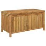 Vidaxl bote de rangement de jardin 110x52x55 cm bambou