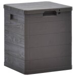 Vidaxl bo�te de rangement de jardin 90 l marron