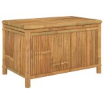 Vidaxl bote de rangement de jardin 90x52x55 cm bambou