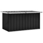 Vidaxl bo�te de rangement de jardin anthracite 129x67x65 cm
