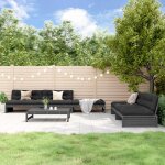 Vidaxl bordure de jardin 10 pcs bois de sapin 4, 4 m