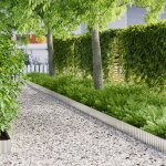 Vidaxl bordures de jardin 20 cmx10 m en acier galvanis� flexible