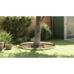 Vidaxl bordures de pelouse 10 pcs 20x100 cm acier galvanis flexible