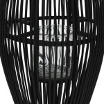 Vidaxl bougeoir suspendu bambou noir 95 cm Vidaxl bougeoir suspendu bambou noir 95 cm