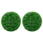 Vidaxl boules de buis artificielles 2 pcs 55 cm