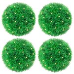 Vidaxl boules de buis artificielles avec lumières led 4 pcs vert 12 cm Vidaxl boules de buis artificielles avec lumières led 4 pcs vert 12 cm