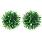 Vidaxl boules de buis artificielles avec lumières led 4 pcs vert 15 cm Vidaxl boules de buis artificielles avec lumières led 4 pcs vert 15 cm