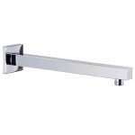 Vidaxl bras de support de douche carr inox 201 argent 30 cm
