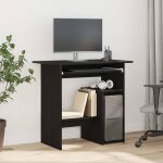 Vidaxl bureau ch�ne noir 80x45x74 cm bois d'ing�nierie