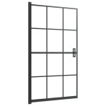 Vidaxl cabine de douche esg 80x140 cm noir Vidaxl cabine de douche esg 80x140 cm noir