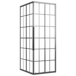 Vidaxl cabine de douche esg dépoli 80x70x180 cm noir Vidaxl cabine de douche esg dépoli 80x70x180 cm noir