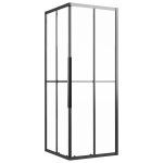 Vidaxl cabine de douche esg d�poli 80x80x180 cm noir