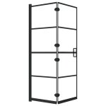 Vidaxl cabine de douche pliable esg 100x140 cm noir Vidaxl cabine de douche pliable esg 100x140 cm noir