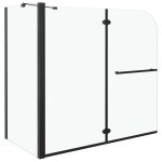 Vidaxl cabine de douche pliante esg 120x68x130 cm noir Vidaxl cabine de douche pliante esg 120x68x130 cm noir