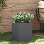 Vidaxl cache - pot de jardin anthracite 50 x 32 x 40 cm