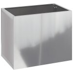 Vidaxl cache - pot de jardin argent 50 x 32 x 40 cm acier galvanis