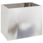 Vidaxl cache - pot de jardin argent 50 x 32 x 40 cm acier inoxydable Vidaxl cache - pot de jardin argent 50 x 32 x 40 cm acier inoxydable
