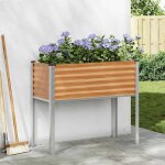 Vidaxl cache - pot de jardin marron clair 100, 5 x 40, 5 x 90 cm