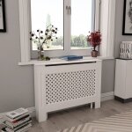 Vidaxl cache - radiateur blanc 112x19x81, 5 cm mdf Vidaxl cache - radiateur blanc 112x19x81, 5 cm mdf