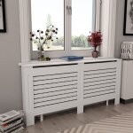 Vidaxl cache - radiateur blanc 172x19x81, 5 cm mdf Vidaxl cache - radiateur blanc 172x19x81, 5 cm mdf