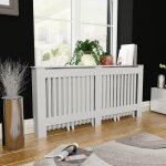 Vidaxl cache - radiateur blanc mdf 172 cm