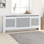Vidaxl cache - radiateur mdf blanc 205 cm