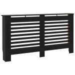 Vidaxl cache - radiateur noir 152x19x81, 5 cm mdf