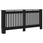 Vidaxl cache - radiateur noir 172x19x81, 5 cm mdf