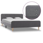 Vidaxl cadre de lit gris clair tissu 120 x 200 cm