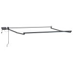 Vidaxl cadre de store r�tractable electrique anthracite 3, 5 x 2, 5 m