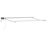 Vidaxl cadre de store r�tractable electrique blanc 3 x 2, 5 m aluminium