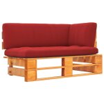 Vidaxl canap� d'angle palette de jardin marron miel bois pin impr�gn�