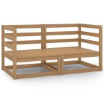 Vidaxl canapés d'angle de jardin 2 pcs marron miel bois de pin massif Vidaxl canapés d'angle de jardin 2 pcs marron miel bois de pin massif